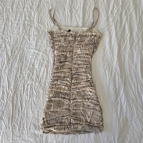 Dynamite Ruched Bodycon Mini Dress - Picture 2 of 3